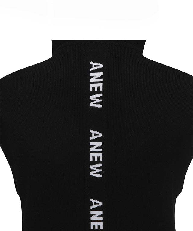 ANEW Golf: Women Logo Point Hoodie Vest - Black