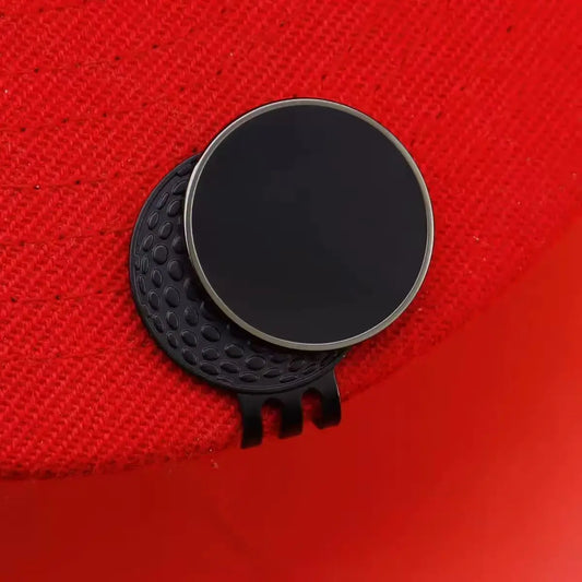Golf Ball Marker Hat Clip - Metal Magnetic with Belt and Pocket Clip-On for Golf Accessories