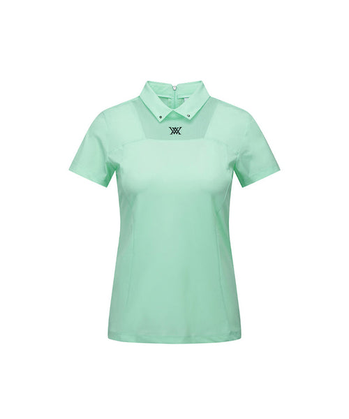 ANEW Golf: Women's Mash Block Point Short Sleeve Long T-Shirt - Light