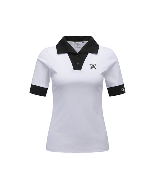 ANEW Golf:  Women Collar Transform Sleeved Long T-Shirt - White