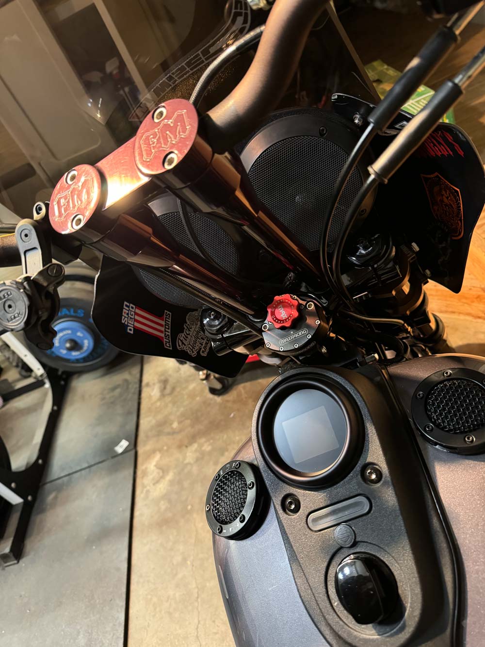 MaxRacing MAX20 Steering Damper for Harley Davidson Dyna FXDB