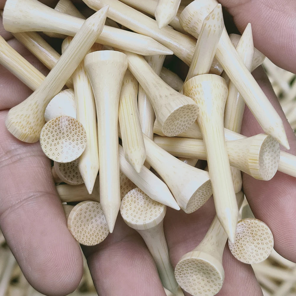 100Pcs/Bag Golf Tees Bamboo Golf Balls Holder 4 Sizes Available Drop