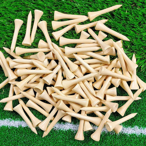 100Pcs/Bag Golf Tees Bamboo Golf Balls Holder 4 Sizes Available Drop