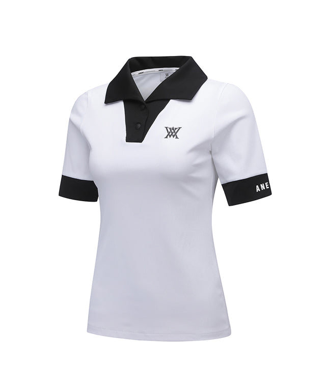 ANEW Golf:  Women Collar Transform Sleeved Long T-Shirt - White