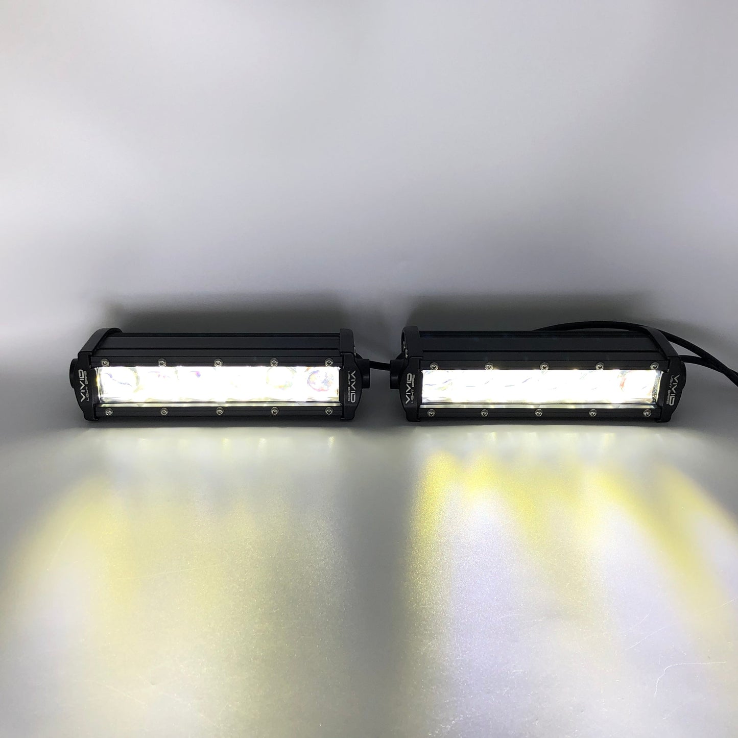 Upgrade 4 Pack 7.3" 4D Single Row Color Changing Alternate Flash LED Light Bar-2