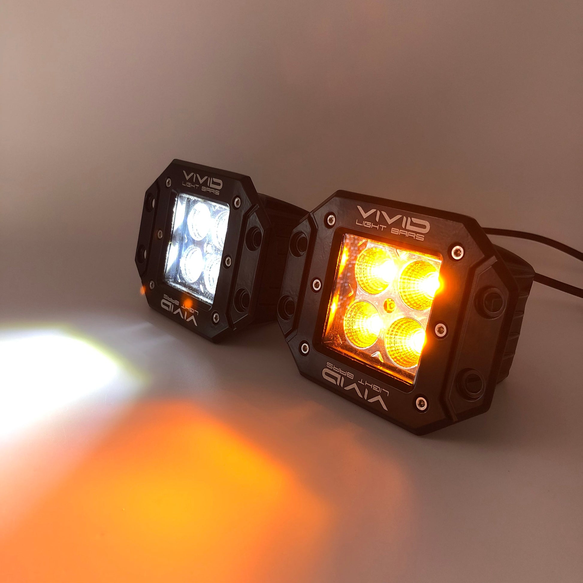 3.2" Dual Color Flush Mount LED Pods-3