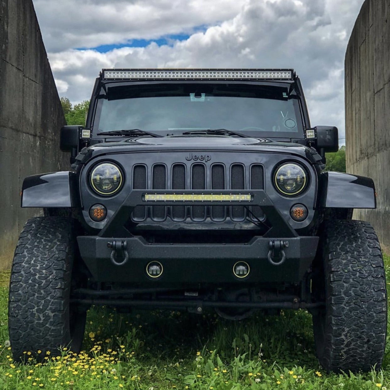 54" Dual Row Led Light Bar (312W)-0