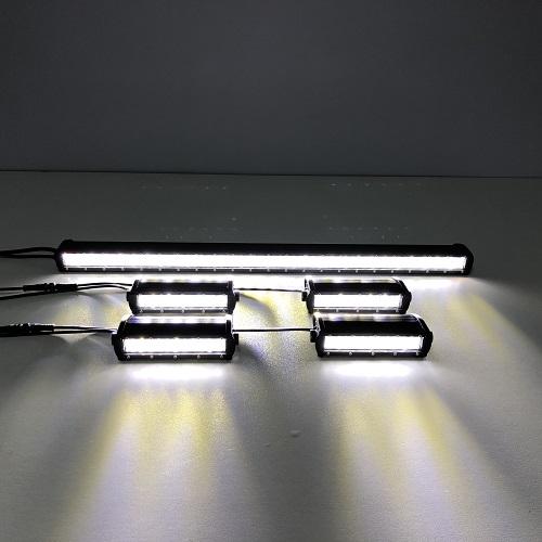1 Slim Dual Color Strobe Light Bar Sync with 4 Pack 7.3" Slim Light Bars-2