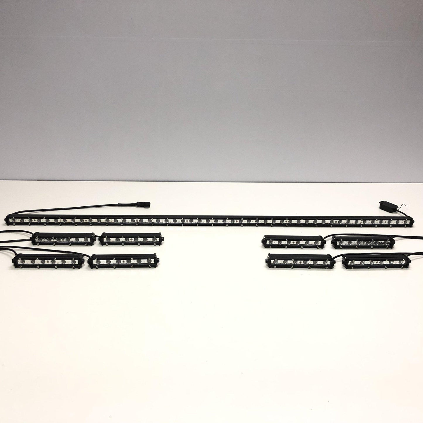 1 Ultra Slim Strobe Light Bar Sync with 4 Packs 7" Light Bar-3