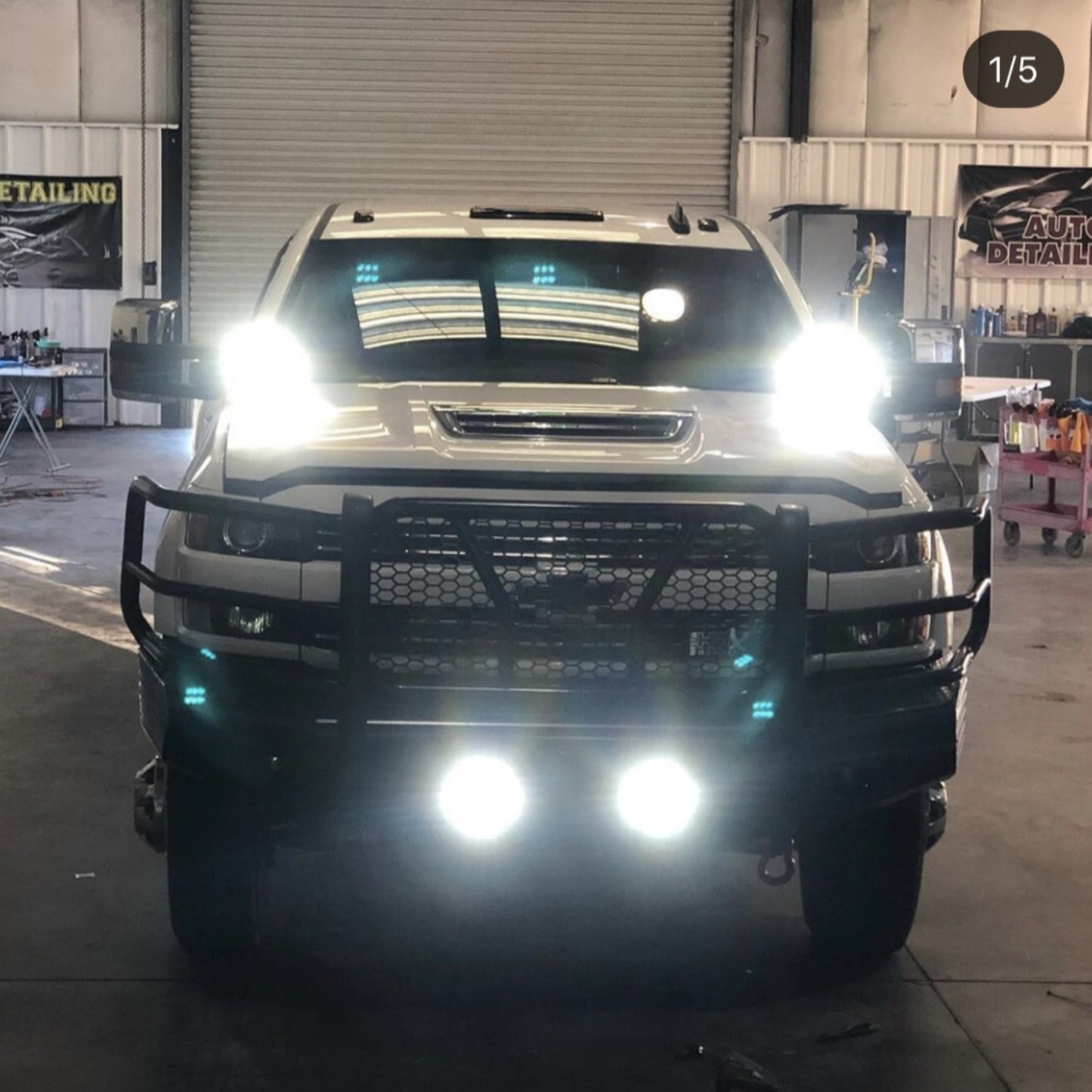 3.75'' side shooter led pod lights ditch light for trucks, trailers, jeep, atv, utv, 4x4, emergency vehicles (2 pack)-2